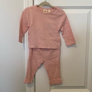 Baby Gap - NWT - 2 Piece Waffle Set - Pink - 3-6 Months